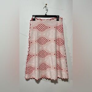 Haystacks Rose Vermilion Fragrans‎ Brazilian Patterned Skirt O/S New With Tags